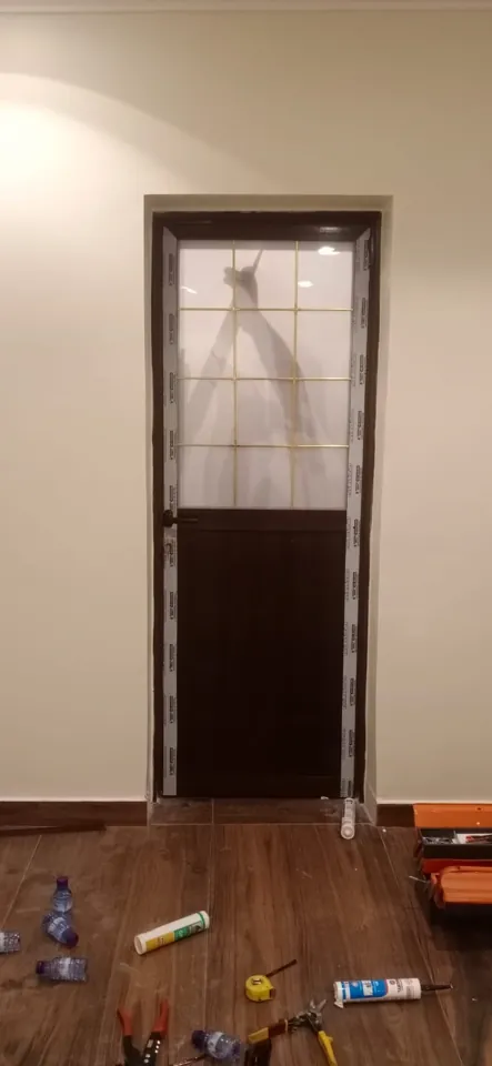 Decorative inset entrance door — Marhaba Aluminium & Metal Works