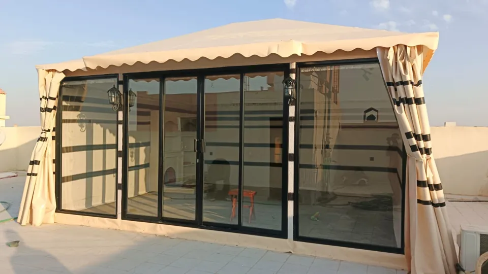 Terrace glass enclosure — Marhaba Aluminium & Metal Works
