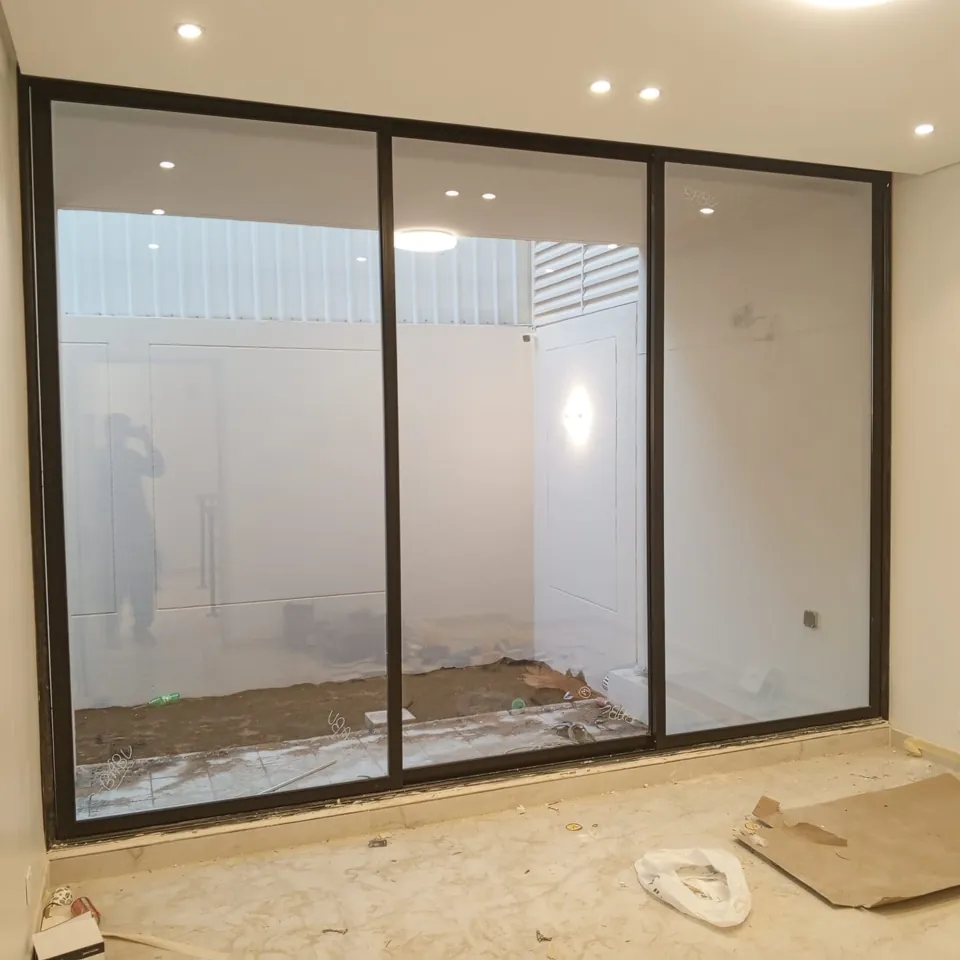 Full-height sliding glass doors — Marhaba Aluminium & Metal Works