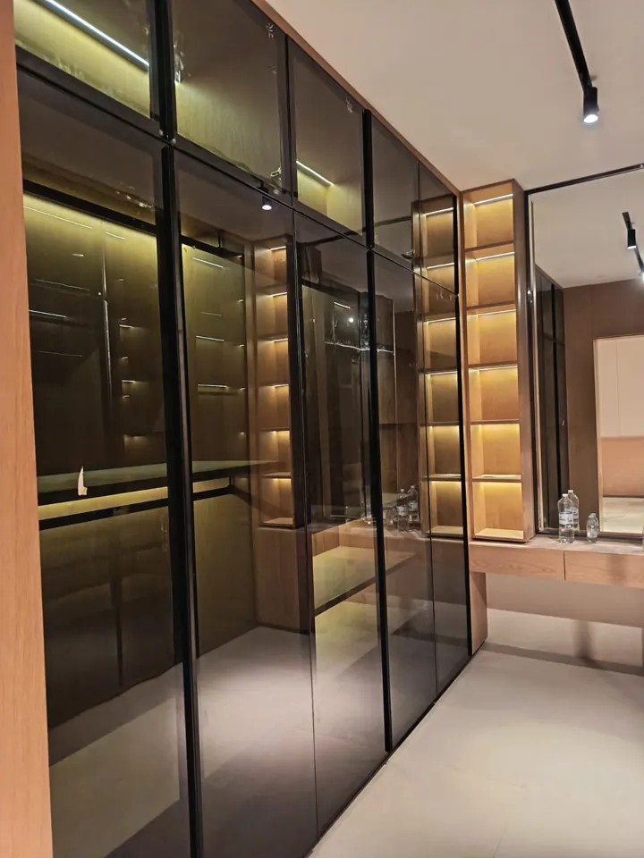 Framed glass interior partition — Marhaba Aluminium & Metal Works