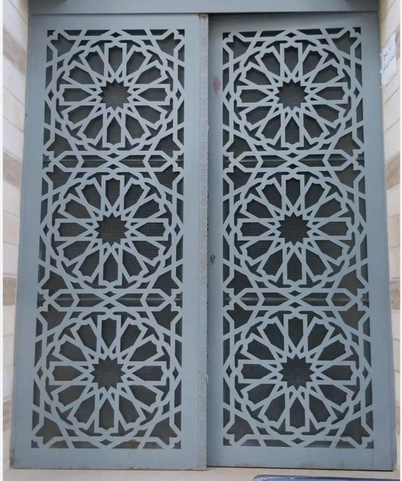 Geometric double entrance — Marhaba Aluminium & Metal Works