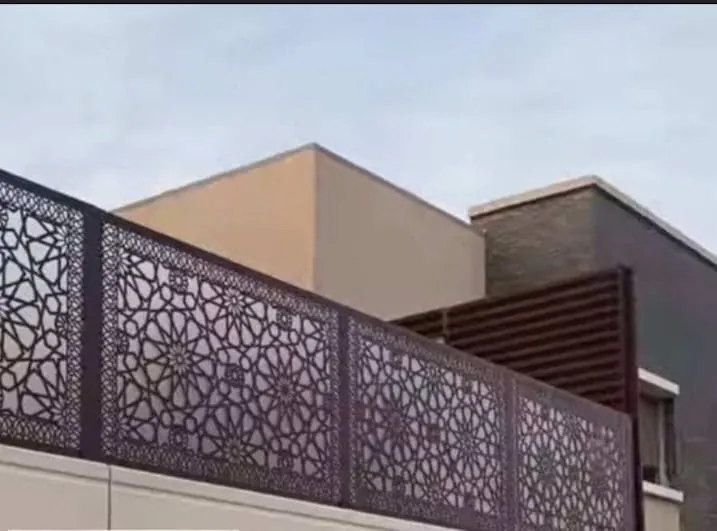 Patterned rooftop boundary — Marhaba Aluminium & Metal Works
