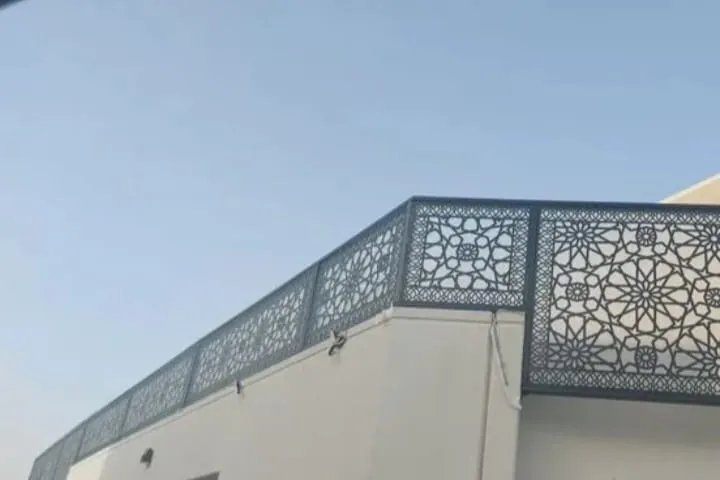 Rooftop geometric metal screening — Marhaba Aluminium & Metal Works