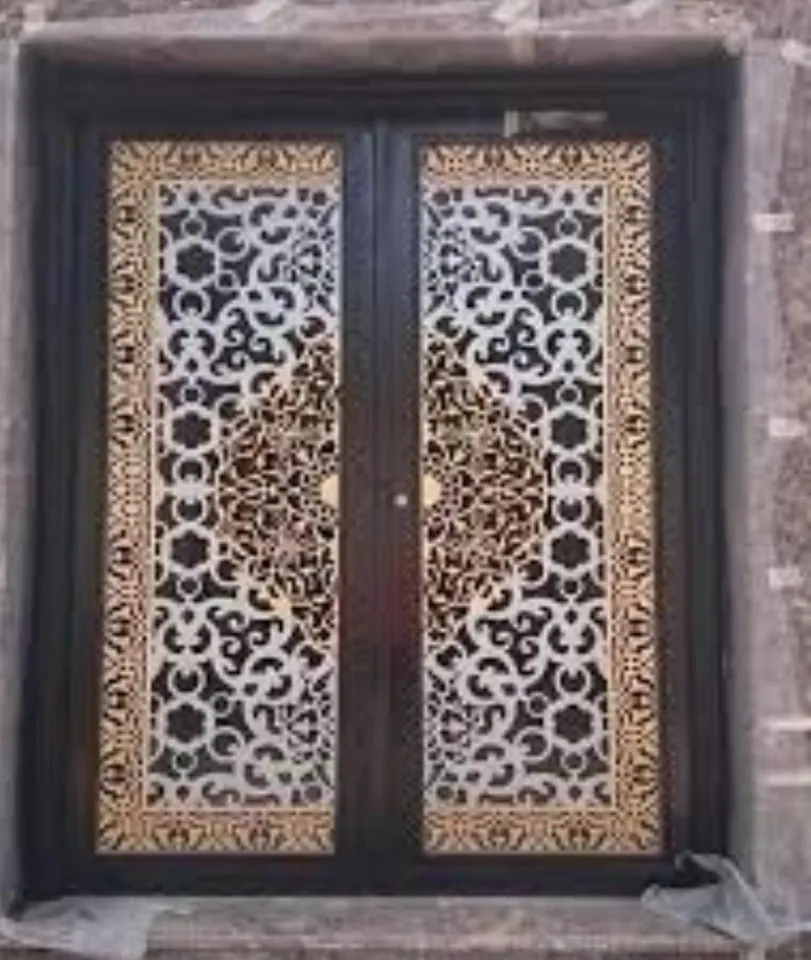 Ornamental double metal doors — Marhaba Aluminium & Metal Works