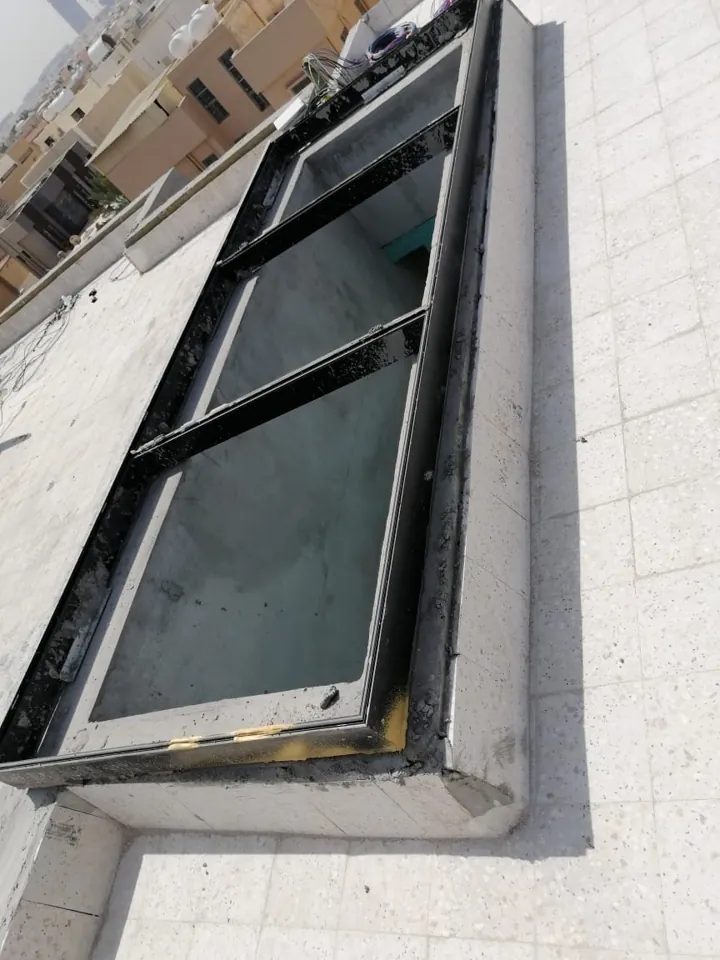 Window installation detail — Marhaba Aluminium & Metal Works