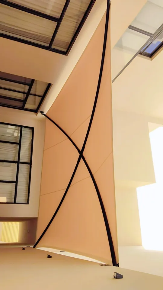 Shade canopy support detail — Marhaba Aluminium & Metal Works