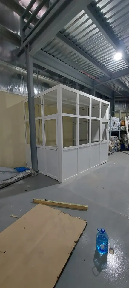 Workshop fabrication area — Marhaba Aluminium & Metal Works