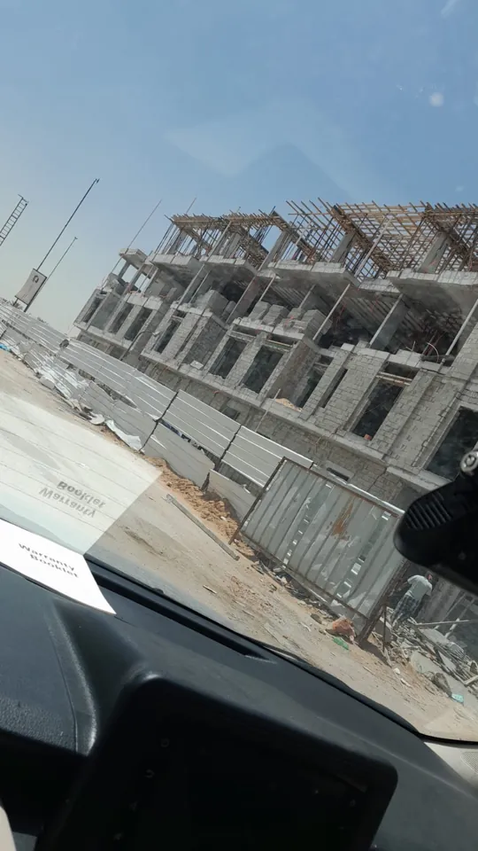 Fabricated frames in the workshop — Marhaba Aluminium & Metal Works